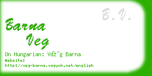 barna veg business card